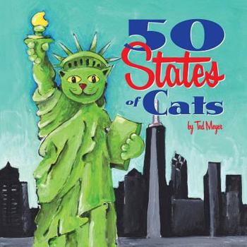 Paperback 50 States of Cats Book