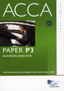 Paperback ACCA - P3 Business Analysis: Text Book