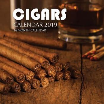 Paperback Cigars Calendar 2019: 16 Month Calendar Book