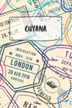 Guyana: Dotted Travel Diary Notebook or Journey Dotted Grid Journal - Holiday Trip Pocketbook for Men and Women with Dots