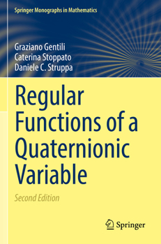 Paperback Regular Functions of a Quaternionic Variable Book