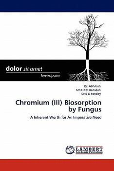 Paperback Chromium (III) Biosorption by Fungus Book