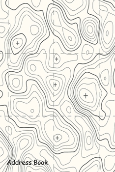 Paperback Address Book: For Contacts, Addresses, Phone, Email, Note, Emergency Contacts, Alphabetical Index With Geographic Topographic Map Book