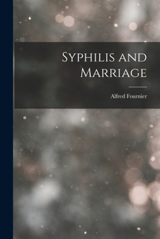 Paperback Syphilis and Marriage Book