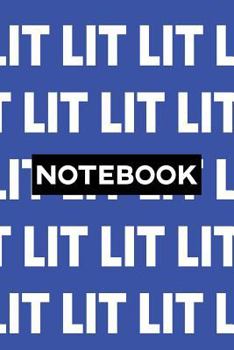 Notebook: Lit Typography Meme Pattern
