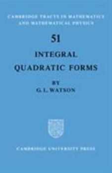 Hardcover Integral Quadratic Forms Book