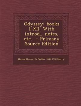 Paperback Odyssey: Books I-XII. with Introd., Notes, Etc. [Greek] Book