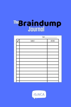 Paperback The Braindump Journal: Blue Cover Book