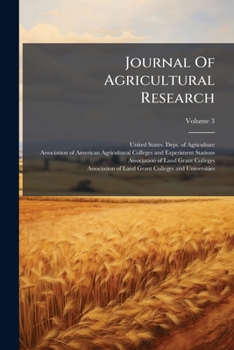 Paperback Journal Of Agricultural Research; Volume 3 Book
