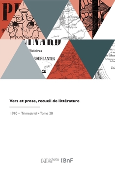 Paperback Vers et prose, recueil de littérature [French] Book