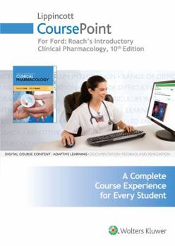 Misc. Supplies Roach's Introductory Clinical Pharmacology Lippincott Coursepoint Access Code Book