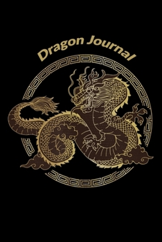 Paperback Dragon Journal: 6 x 9 inch 120 page bound journal with classic dragon cover Book