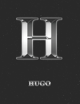 Hugo: 2 Year Weekly Planner with Note Pages (24 Months) | Silver Effect Personalized Custom Letter H Initial First Name | 2020 - 2021 | Week Planning ... | Plan Each Day, Set Goals & Get Stuff Done