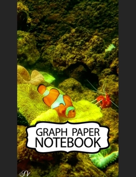 Notebook: Finding Nemo Cheerful Clownfish Adventure Fans Funny Swimming Ocean Life, Kids Elementary School Graph Paper Girls 8.5 x 11 Inches 110 Pages