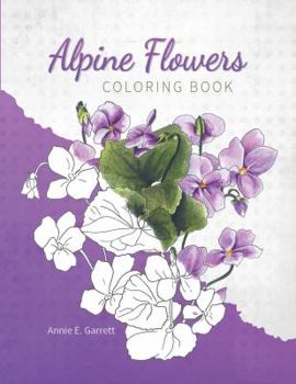 Staple Bound Alpine Flowers - Coloring Book