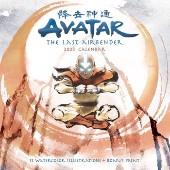 Calendar Avatar: The Last Airbender 2023 Collector's Edition Wall Calendar: 13 Watercolor Illustrations + Bonus Print Book