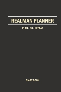 Paperback Real Man Planner: journal diary book notebook, Gentlemen's Diary, Writing Market MEN, planner blank writing paper notes Book