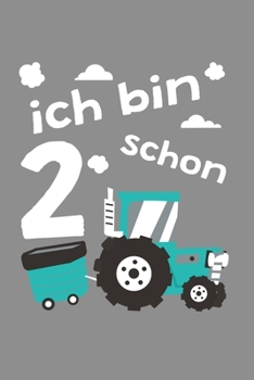 Notizbuch A5 (6X9zoll) Kariert 120 Seiten: Traktor T-Shirt 2 Geburstag Geschenk 2 Jahre Trecker (German Edition)