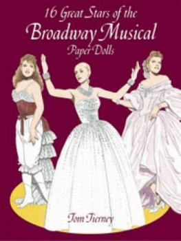 Paperback 16 Great Stars of the Broadway Musical Paper Dolls Book