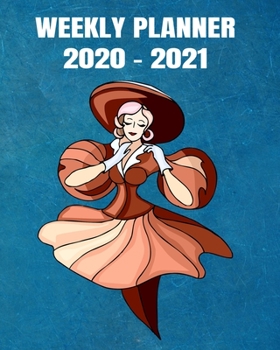 Paperback 2020-2021 Weekly Planner: 2 Year Weekly & Monthly View Organizer & Agenda with To-Do's - Comic Design Book