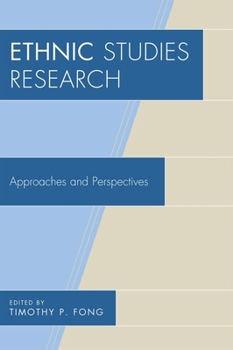 Hardcover Ethnic Studies Research: Approaches and Perspectives Book