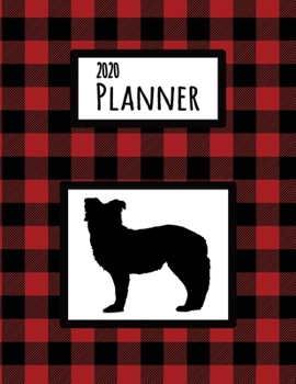 2020 Planner: Australian Shepherd Red and Black Buffalo Plaid Dated Daily, Weekly, Monthly Planner With Calendar, Goals, To-Do, Gratitude, Habit and Mood Trackers, Affirmations and Holidays