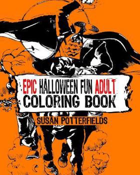 Paperback Epic Halloween Fun Adult Coloring Book