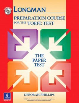 Paperback TOEFL Paper Prep Course W/CD; Without Answer Key [With CDROM] Book