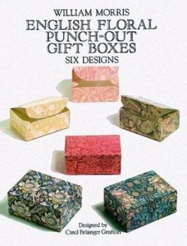 Paperback English Floral Punch-Out Gift Boxes: Six Designs Book