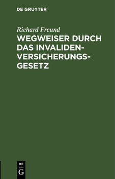 Hardcover Wegweiser Durch Das Invalidenversicherungsgesetz [German] Book