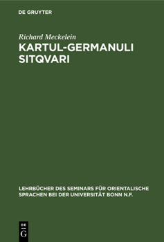 Hardcover Kartul-Germanuli Sitqvari [German] Book