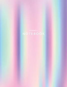 Paperback Cornell Notebook: Holographic Foil - 120 White Pages 8.5x11" - Note Taking System Book
