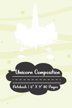 Paperback Composition Notebook: Unicorn Flower Composition Notebook Wide Ruled Journal & Notebook for Students, Kids & Teens - Adorable Color Wide Lin Book