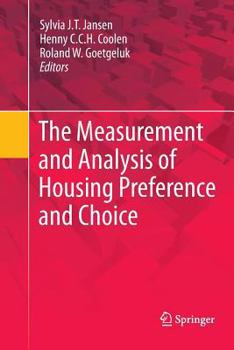 Paperback The Measurement and Analysis of Housing Preference and Choice Book