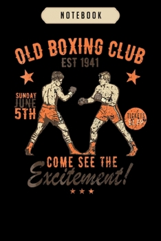 Notebook: Boxing club  journal|6x9(100 pages)Blank Lined Journal For kids, student, school, women, girls, boys, men, birthday gifts|Boxer gifts Notebook
