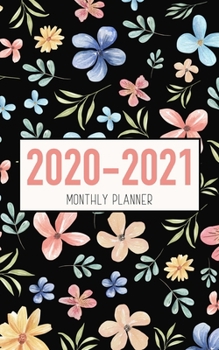 2020-2021 Monthly Planner: Floral Design | Two Year Calendar 5x8 | 2 Year Pocket Planner 5x8 inches Jan 2020 to Dec 2021 with Phone Book - Personal ... Organizer Agenda Schedule with To Do List