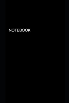 Paperback Notebook: Lined Notebook - (6 x 9 inches) - 100 Pages - Black Cover Book