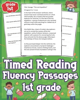 Paperback Timed Reading Fluency Passages 1st Grade: Unleash Your Child's Potential with Timed Reading Fluency Passages for 1st Grade! Boost Reading Skills Fast! Book