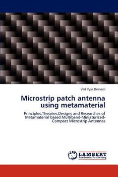 Paperback Microstrip patch antenna using metamaterial Book