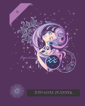 Paperback Zodiac 2020 Goal Planner: Goal Planner - Journal - Brain Map Diary: Gift Astrology Zodiac Sun Sign Notebook Book