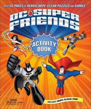 Spiral-bound DC Super Friends Wipe Clean Activity Book