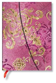 Diary Paperblanks Polished Pearl Belle Époque Hardcover MIDI Lined Wrap Closure 144 Pg 120 GSM Book