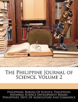 Paperback The Philippine Journal of Science; Volume 2 Book