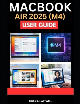 Paperback Macbook Air 2025 (M4) User Guide Book