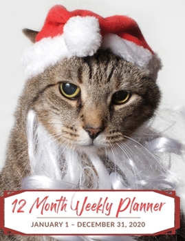 12 Month Weekly Planner: January 1 - December 31, 2020