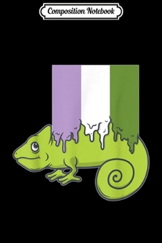 Paperback Composition Notebook: Genderqueer Chameleon Gay Rights Pride Week Journal/Notebook Blank Lined Ruled 6x9 100 Pages Book