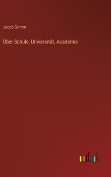 Hardcover Über Schule, Universität, Academie [German] Book