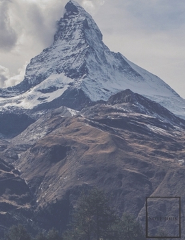 Lined Notebook: Ruled Pages Book (8.5 x 11 inches) - 100 Pages Journal II Planning, Drawing, Sketching, Writing, Mountains