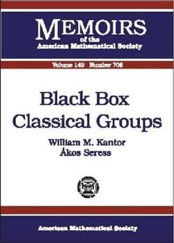 Paperback Black Box Classical Groups Book