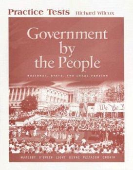 Paperback Government by the People Practice Tests: National, State, and Local Version Book